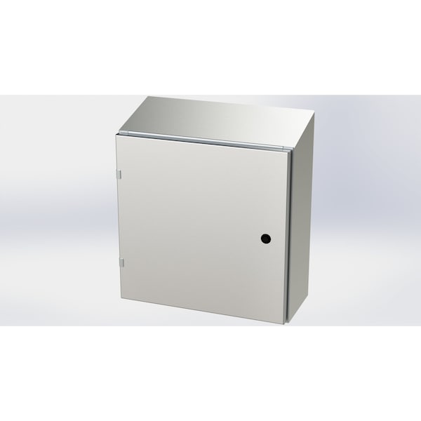 1/4 Turn Latch Electrical Enclosures, 20 in H, 8 in D, 20 in W, NEMA 3R, 4, 4X, 12, 13